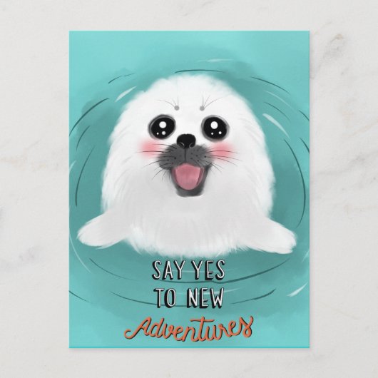 Cute Baby Seal Briefkaart (Voorkant)