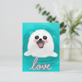 Cute Baby Seal Briefkaart (Staand voorkant)