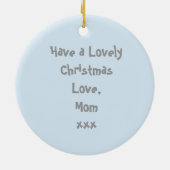 Cute Baby Seal Personalized Ornament (Achterkant)