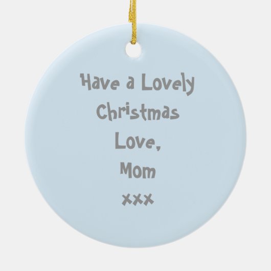 Cute Baby Seal Personalized Ornament (Achterkant)