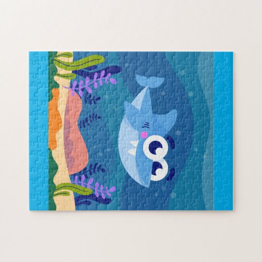 Cute Baby Shark Legpuzzel (Horizontaal)
