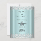 Cute Baby shower Blauwgroen Boy of Girl Kaart (Achterkant)