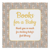 Cute Baby Shower Books for Baby Perfect Poster (Voorkant)