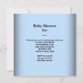 Cute Baby shower Boy Baby Blue Boots schoenen Kaart (Achterkant)