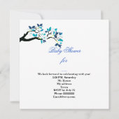 Cute Baby shower Boy Baby Blue Hammock Magical Kaart (Achterkant)