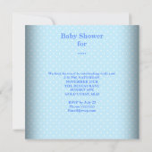 Cute Baby shower Boy Baby Blue Wieg Kaart (Achterkant)