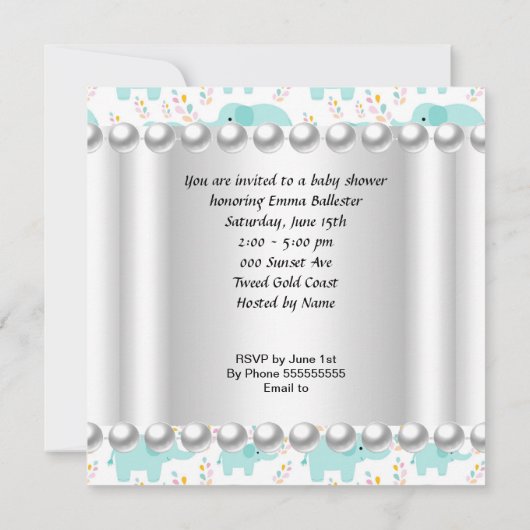 Cute Baby shower Boy Blue cupcake Kaart (Achterkant)