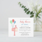 Cute Baby shower by Mail Mailbox Balloons Covid Briefkaart (Staand voorkant)