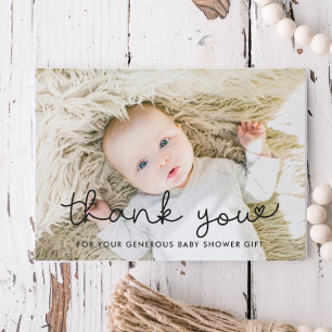 Cute baby shower dank je creditcard bedankkaart