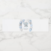 Cute Baby shower Elephant Boy Balloons Waterfles Etiket (Enkel label)