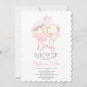 Cute Baby shower girl Kaart (Voorkant)