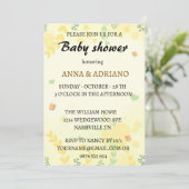 Cute Baby Shower Invitation – Gender Neutral” Feestdagenkaart (Staand voorkant)