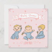 Cute Baby shower Kaart (Voorkant)