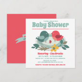 Cute Baby shower Kaart (Voorkant / Achterkant)