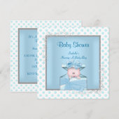 Cute Baby Shower Kaart (Voorkant / Achterkant)