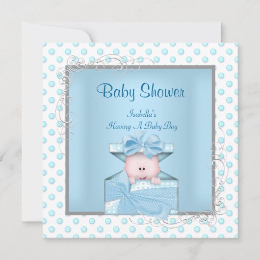 Cute Baby Shower Kaart (Voorkant)