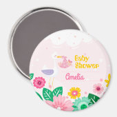 Cute Baby shower Magneet (Voorkant / Achterkant)