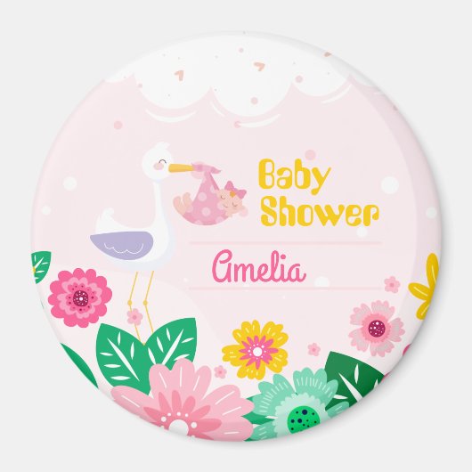 Cute Baby shower Magneet (Voorkant)