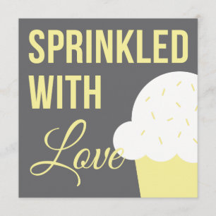 Cute Baby shower   Met liefde besproeid Kaart