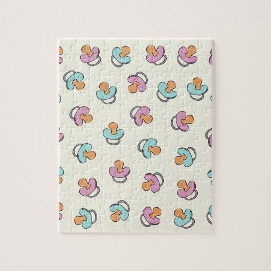 Cute Baby shower Pacifier Geslacht Legpuzzel (Verticaal)