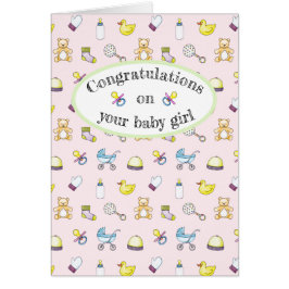 Cute baby shower patroon