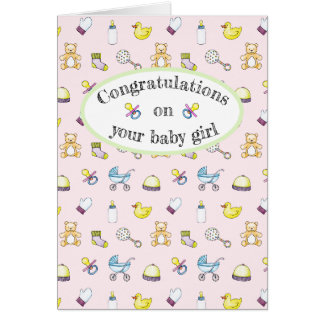 Cute baby shower patroon