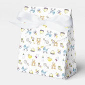 Cute baby shower patroon bedankdoosjes (Voorkant Zijde)