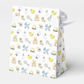 Cute baby shower patroon bedankdoosjes (Achterkant)
