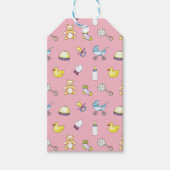 Cute baby shower patroon cadeaulabel (Voorkant)
