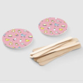 Cute baby shower patroon handwaaier (Niet-gemonteerd)