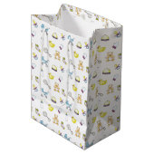 Cute baby shower patroon medium cadeauzakje (Voorkant Gekanteld)