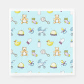 Cute baby shower patroon servet (Voorkant)