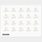 Cute baby shower patroon sticker (Vel)