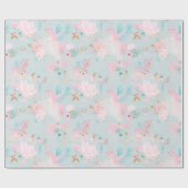 Cute Baby shower Wrapping Paper Cadeaupapier (Vlak)