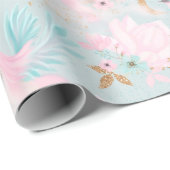 Cute Baby shower Wrapping Paper Cadeaupapier (Rol Hoek)