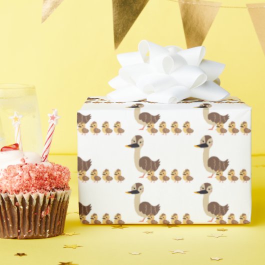 Cute Baby shower Wrapping Paper Cadeaupapier (Verjaardagsfeest)