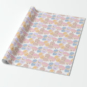 Cute Baby shower Wrapping Paper Cadeaupapier (Uitgerold)
