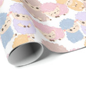 Cute Baby shower Wrapping Paper Cadeaupapier (Rol Hoek)