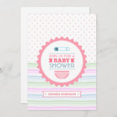 Cute Baby showers Kaart (Voorkant / Achterkant)