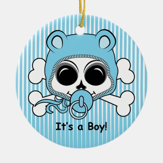 Cute Baby Skull Keramisch Ornament (Voorkant)