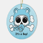 Cute Baby Skull Keramisch Ornament (Links)