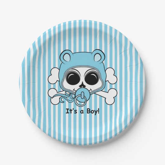 Cute Baby Skull Papieren Bordje (Voorkant)