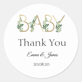 Cute Baby Slogan Baby shower Bedankt Sticker
