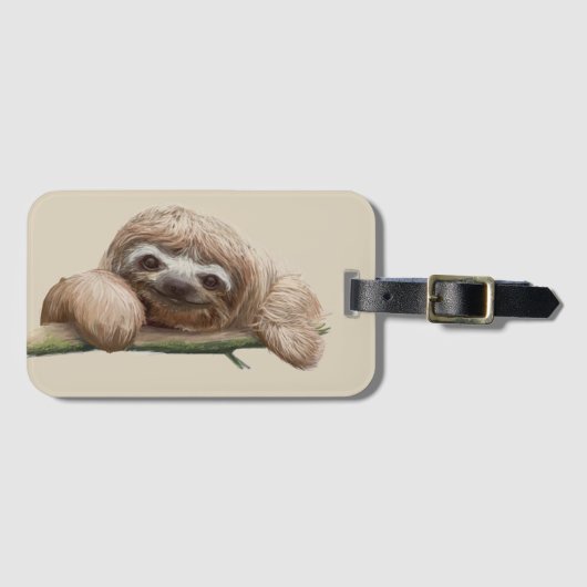 Cute Baby sloth Bagagelabel (Voorkant (horizontaal))