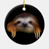 Cute Baby Sloth Hanging Ornament (Achterkant)