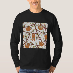 Cute Baby Sloth met mam Scoop T-shirt