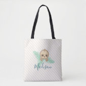 Cute Baby Sloth Monogram Canvas tas (Voorkant)