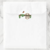 Cute baby sloth round stickers (Tas)