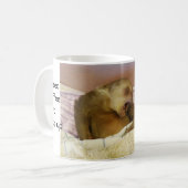 Cute Baby Sloth Yawns-I wil koffie Koffiemok (Voorkant links)