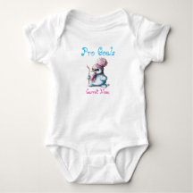 Cute Baby Sneeuwpop Hockey Rompertje